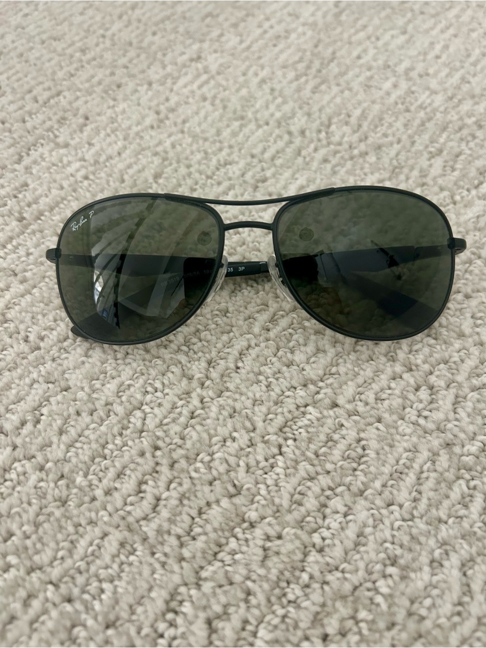 Ray-Ban Matte Black Polarized Sunglasses - Picture 2 of 4